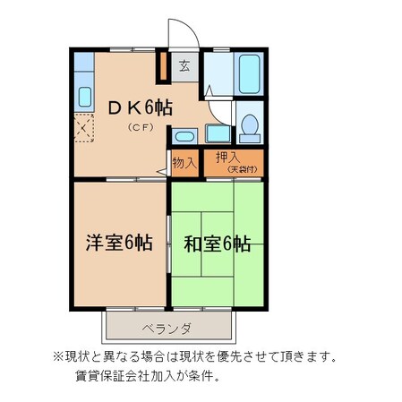 コーポサンライフの物件間取画像